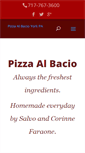 Mobile Screenshot of pizzaalbacio.com